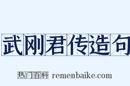 武刚君传造句是什么意思的图片